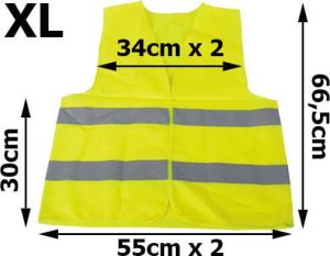 Pako Kamizelka Odblaskowa Żółta (XL) 1