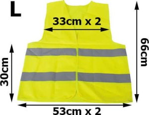Pako Kamizelka Odblaskowa Żółta (XL) 5