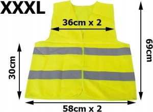 Pako Kamizelka Odblaskowa Żółta (XL) 7