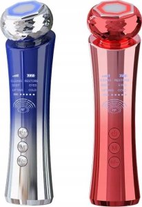 MEZOTERAPIA BEZIGŁOWA LIFTING MASAŻER TWARZY EMS URZĄDZENIE 6W1 D 2