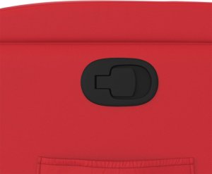 vidaXL Fotel rozkładany, czerwone wino, sztuczna skóra 9