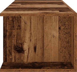 vidaXL Szafka pod TV z oświetleniem LED, stare drewno, 135x39x30 cm 8