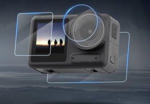 BRDRC FOLIA OCHRONNA SZKŁO HARTOWANE NA OBIEKTYW I EKRAN DO DJI OSMO ACTION 4 - 3 SZT. 2