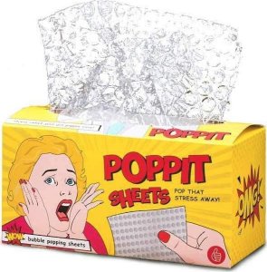 Pan i Pani Gadżet POPPIT SHEETS Folia Bąbelkowa W Kartoniku Zabawka Antystresowa 1