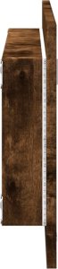 Lustro vidaXL Lustro łazienkowe, przydymiony dąb, 100x8,5x37 cm 7