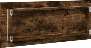 Lustro vidaXL Lustro łazienkowe, przydymiony dąb, 100x8,5x37 cm 8