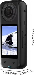 BRDRC BEZPIECZNE ETUI CASE OSŁONA OCHRONNA TRANSPORTOWA DO KAMERY INSTA360 X4 - CZARNA 6