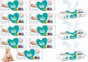 Pampers Chusteczki nawilżane Sensitive  12x52szt. 2