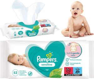 Pampers Chusteczki nawilżane Sensitive  12x52szt. 6