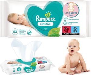 Pampers Chusteczki nawilżane Sensitive  12x52szt. 7