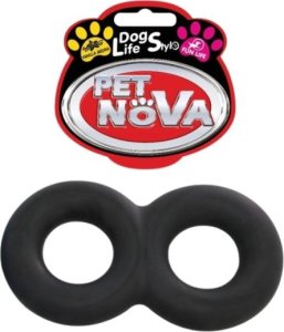 Pet Nova PET NOVA - Podwójne ringo czarne dla psa 22cm, o aromacie wanilii 1