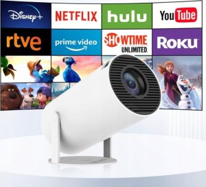 Projektor Heelly PROJEKTOR RZUTNIK ANDROID TV WIFI FULL HD PRZENOŚNY SMART GŁOŚNIK OBROTOWY 13