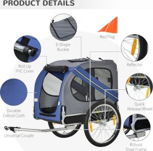 Pako Przyczepka Rowerowa Dla Zwierząt PAKO D00-098BU 9