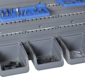 Pako Tablica Ścienna Z Pojemnikami Niebiesko-Szara 44 Elementy 12