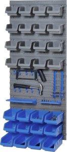 Pako Tablica Ścienna Z Pojemnikami Niebiesko-Szara 44 Elementy 2