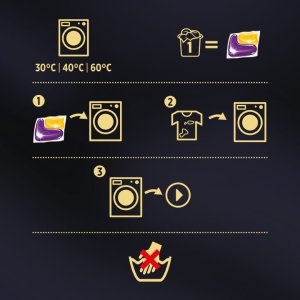 Woolite Woolite Żelowe kapsułki do prania z keratyną czerń, ciemne kolory & jeans 33 szt. 8