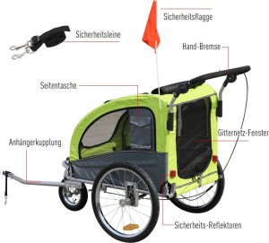 Pako Wózek-Przyczepka Rowerowa Dla Zwierząt PAKO D00-051 8