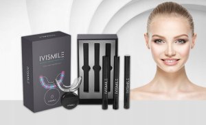 Zestaw do wybielania zębów z lampą LED IVISMILE 10