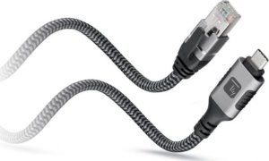 Techly Kabel sieciowy USB-C na Gigabit Ethernet RJ45 1m 3