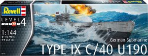 Revell Model plastikowy Niemiecka łódź podwodna T.IX C/40 1/144 3