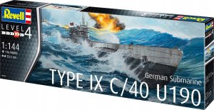 Revell Model plastikowy Niemiecka łódź podwodna T.IX C/40 1/144 4