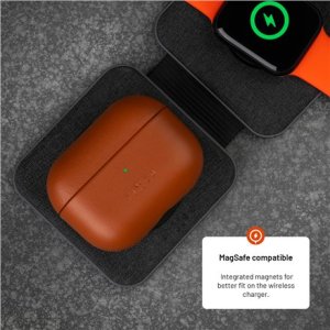 Fixed Fixed | Earbuds Case with MagSafe Support | Apple AirPods Pro 2/Pro 2 (USB-C) | Brown | Leather 7