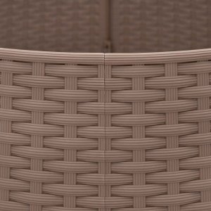 vidaXL Osłona pod choinkę, brązowa, 65x23 cm, plastikowa 7