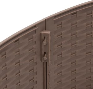 vidaXL Osłona pod choinkę, brązowa, 65x23 cm, plastikowa 8