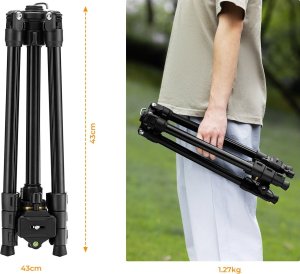 Statyw Kf Statyw Fotograficzny Foto Video 178cm 8kg Głowica BH-36 K&F K234A3 / KF09.149 5
