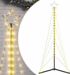 Lampki choinkowe vidaXL Lampki choinkowe, 363 ciepłych białych LED, 182 cm 2
