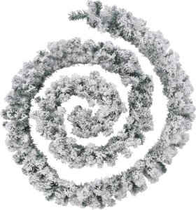 vidaXL Świąteczna girlanda z lampkami LED, zielona, 10 m, PVC 2