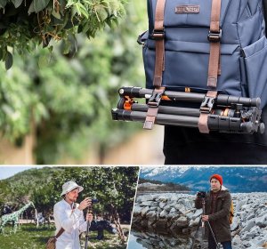 Statyw Kf Statyw z włókna węglowego 160cm 10kg + Monopod / K&F / D254C1 +BH-28L / KF09.109 7