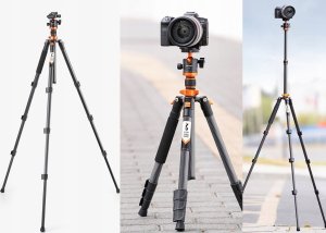 Statyw Kf Statyw z włókna węglowego 160cm 10kg + Monopod / K&F / D254C1 +BH-28L / KF09.109 9