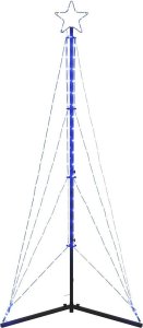 vidaXL Lampki choinkowe, 363 niebieskich LED, 182 cm 4