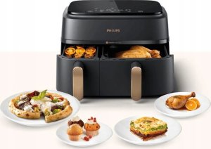 Frytkownica beztłuszczowa Philips Ovi Dual Basket NA352/00 3