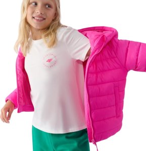 4f Kurtka puchowa dla dziewczynki 4F F449 różowa 4FJWAW24TDJAF449 55S 158cm 6