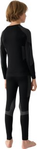 4f Bielizna. termoaktywna bezszwowa dla chłopca 4F M149 czarna 4FJWAW24USEAM149 20S 140-146cm 3