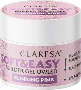 Activeshop Claresa żel budujący Soft&Easy gel blinking pink 45g 1