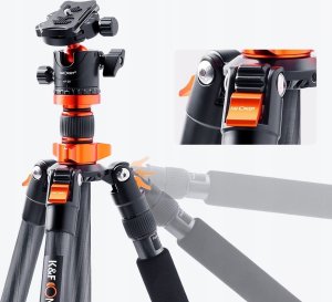 Statyw Kf Statyw Z Włókna Węglowego 172cm 10kg + Monopod / K&f / D255c4+bh-28l / Kf09.093v2 10