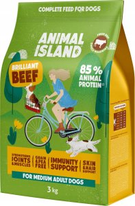 Animal Island ANIMAL ISLAND Wołowina - Karma sucha dla psów - 3kg 1