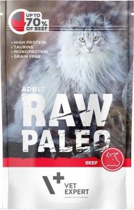 VetExpert VetExpert Raw Paleo adult cat - Wołowina saszetka 100g 1