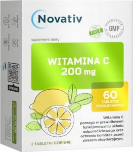 Medicinae Novativ Witamina C 200mg, 60 tabletek powlekanych 1