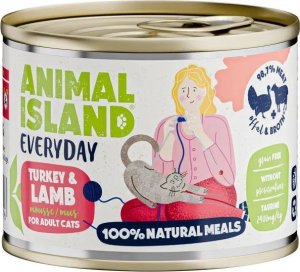 Animal Island ANIMAL ISLAND Indyk i jagnięcina - Karma mokra dla kotów - 200g 1