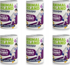 Animal Island ANIMAL ISLAND Indyk i królik - Karma mokra dla kotów - 400g 3