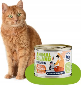 Animal Island ANIMAL ISLAND Indyk i gęś - Karma mokra dla kotów - 200g 1