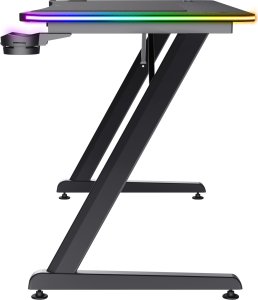 Biurko Trust GXT 710 Luminus Pro RGB Czarne 120 cmx60 cm 4