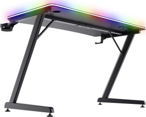Biurko Trust GXT 710 Luminus Pro RGB Czarne 120 cmx60 cm 5
