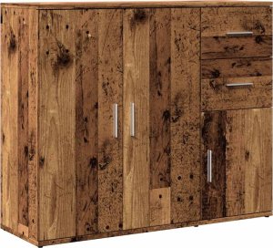 vidaXL Szafka, stare drewno, 91x29,5x75 cm 2