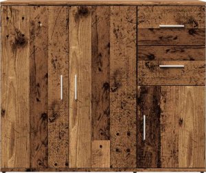 vidaXL Szafka, stare drewno, 91x29,5x75 cm 4
