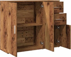 vidaXL Szafka, stare drewno, 91x29,5x75 cm 7